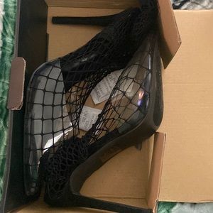 Fishnet heels